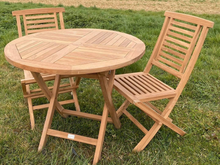Load image into Gallery viewer, Bistro table set with folding chairs