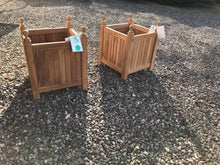 Load image into Gallery viewer, Stylish Teak Planters (x2)
