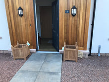 Load image into Gallery viewer, Stylish Teak Planters (x2)
